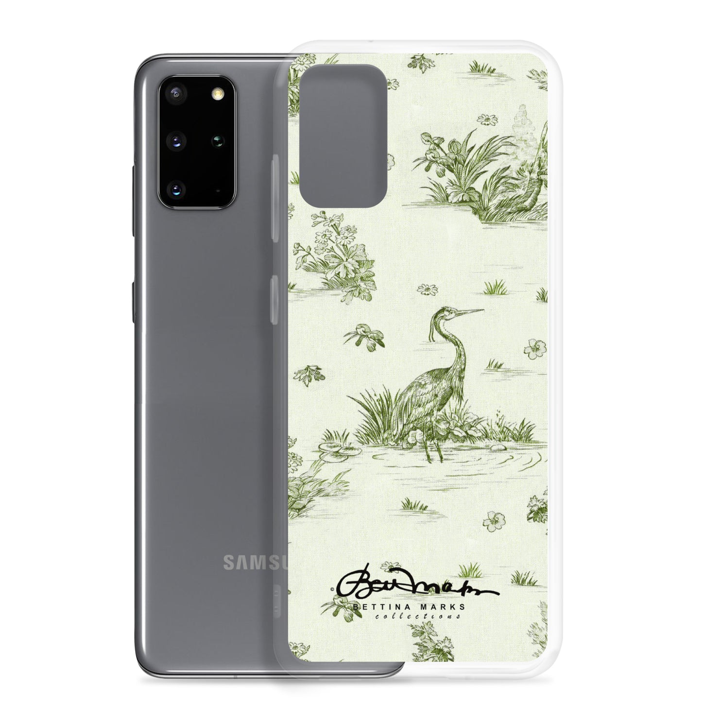 Toiles de Jouy tree Hugging Forest Green Samsung Case (select model)