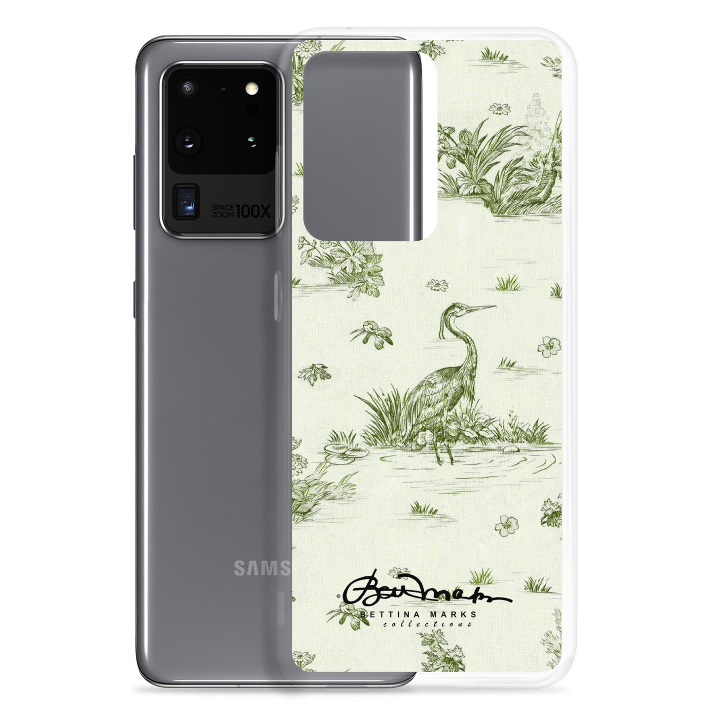 Toiles de Jouy tree Hugging Forest Green Samsung Case (select model)