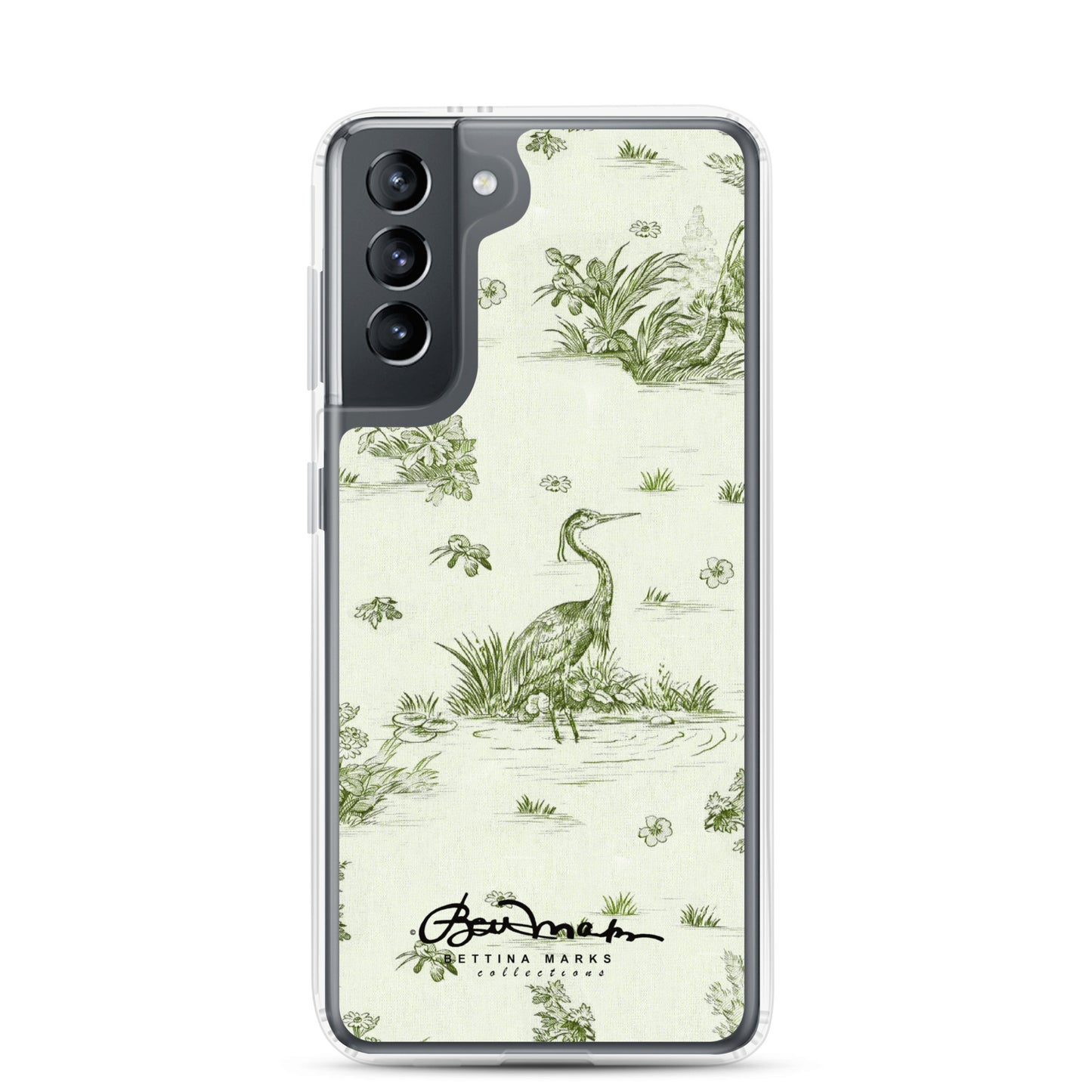 Toiles de Jouy tree Hugging Forest Green Samsung Case (select model)