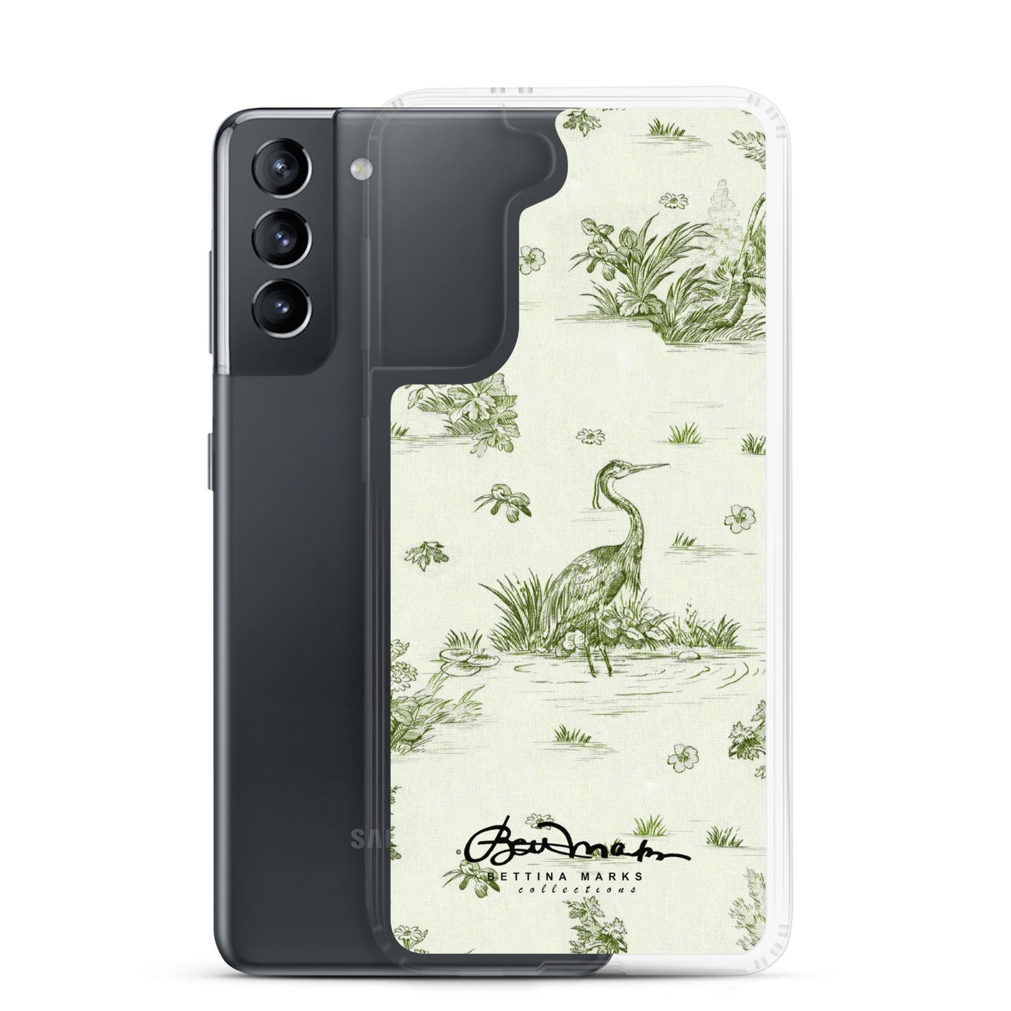 Toiles de Jouy tree Hugging Forest Green Samsung Case (select model)