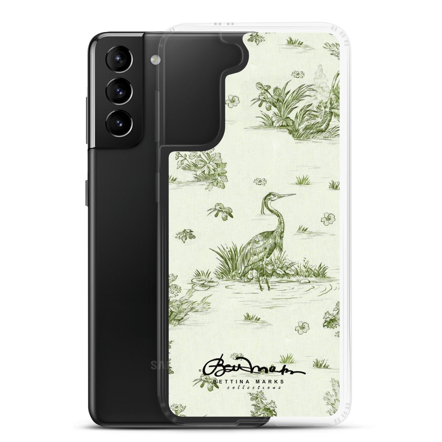 Toiles de Jouy tree Hugging Forest Green Samsung Case (select model)