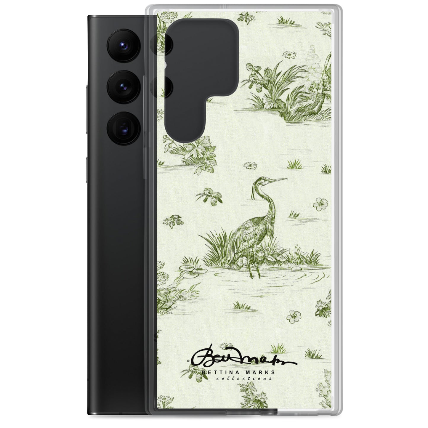 Toiles de Jouy tree Hugging Forest Green Samsung Case (select model)