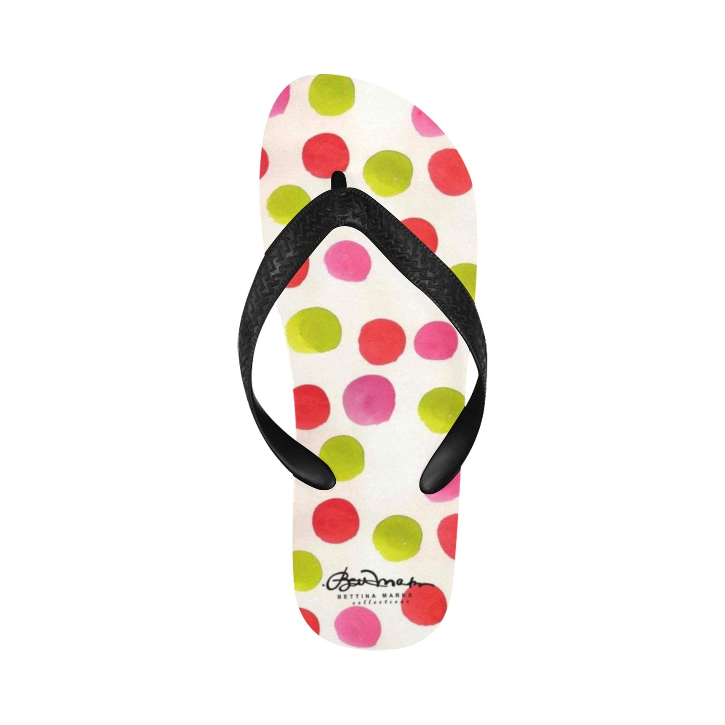 Water Color Polka Dots Flip Flops for Men/Women