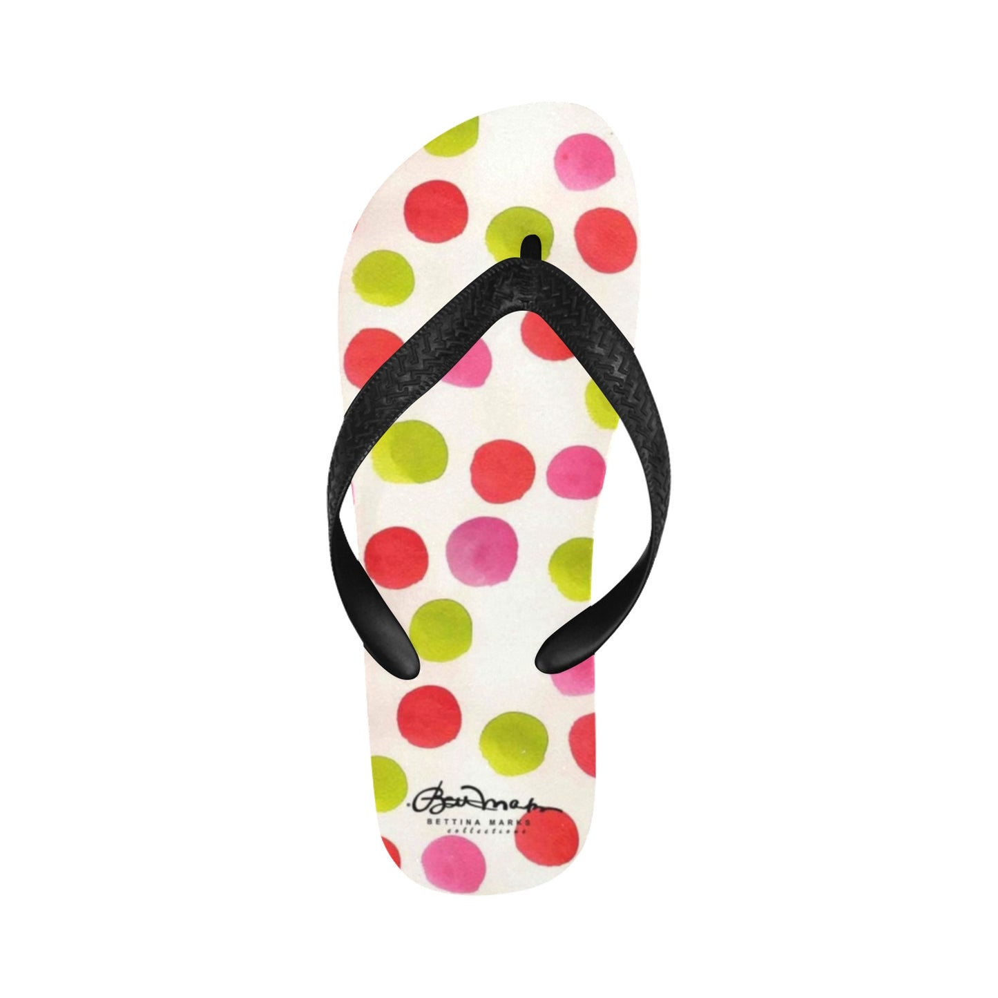 Water Color Polka Dots Flip Flops for Men/Women