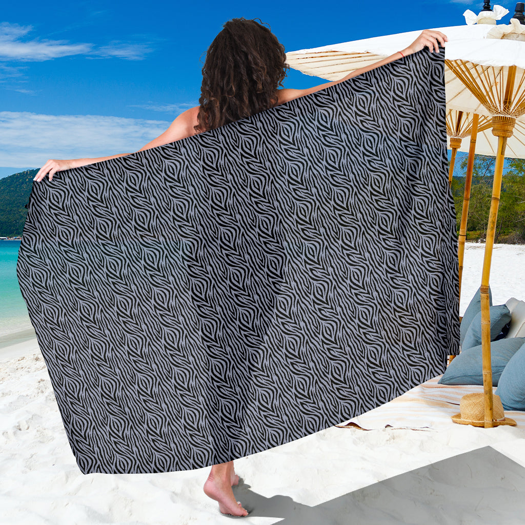 Grey Zebra Sarong