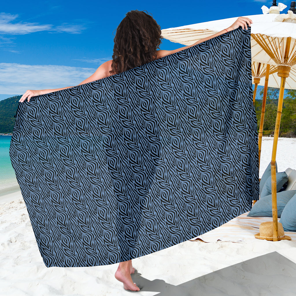 Blue Zebra Sarong