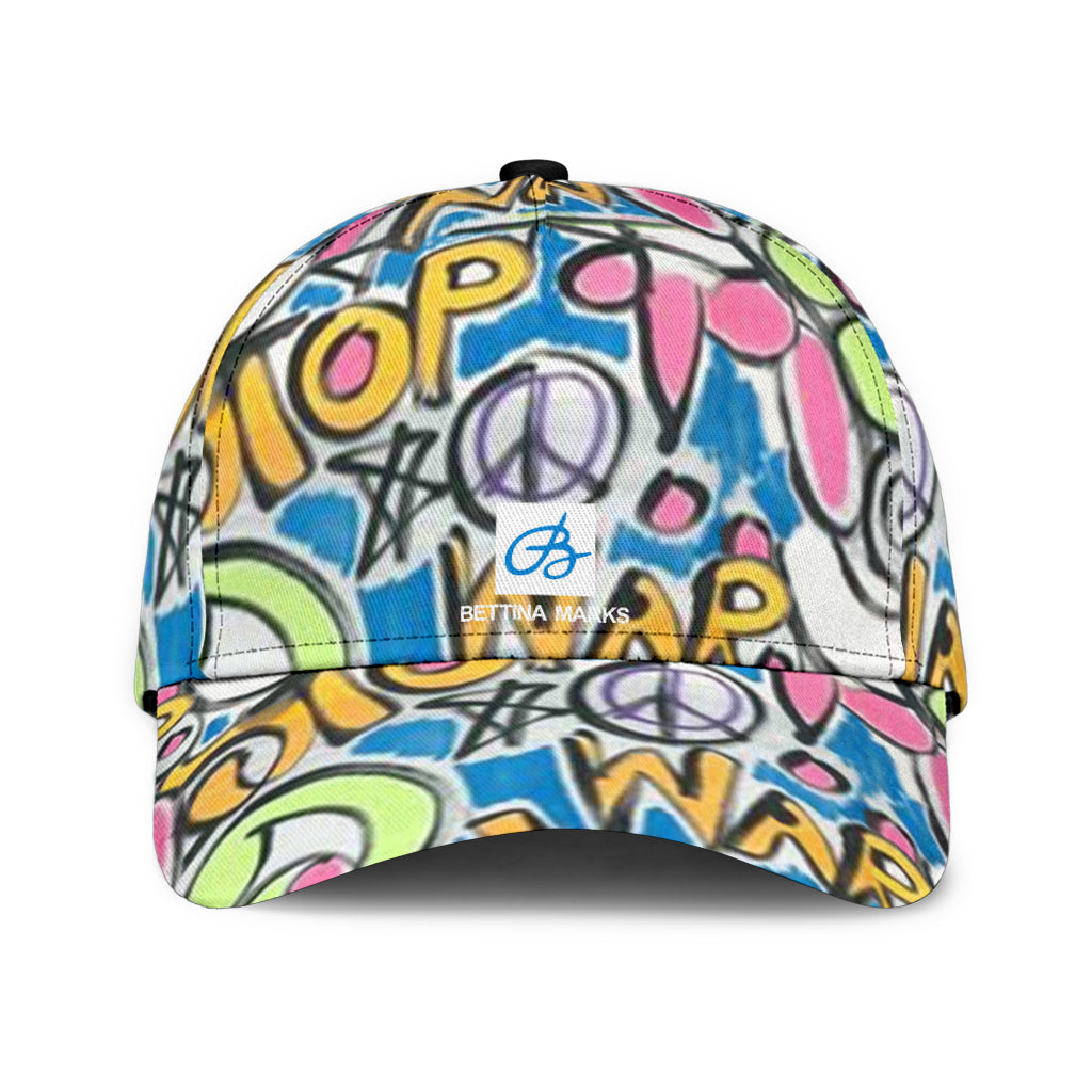 Stop War Now Graffiti Cap
