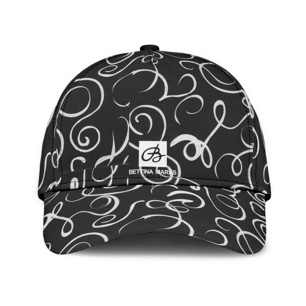 B&W Squiggles Cap