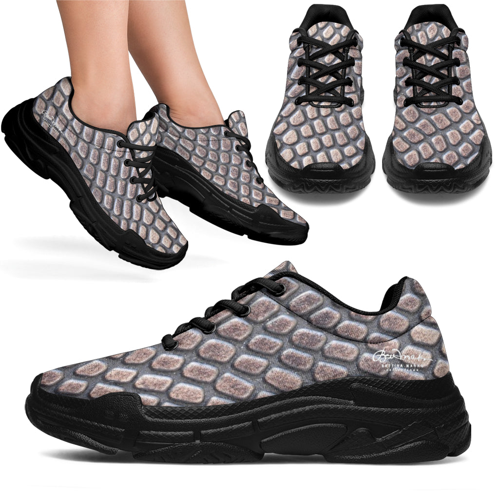 Croc Print Athletic Sneakers