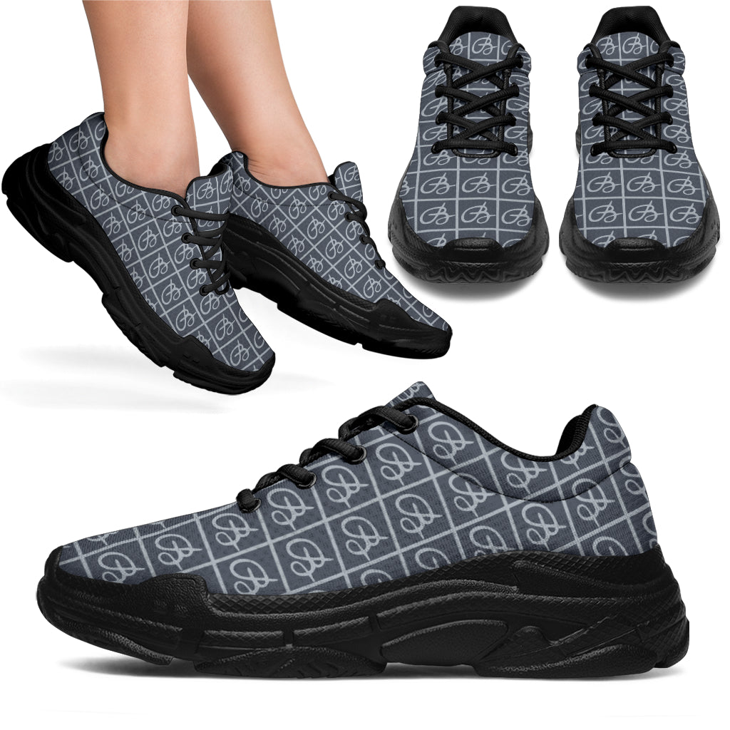 Navy Bettina Marks Logo Athletic Sneakers