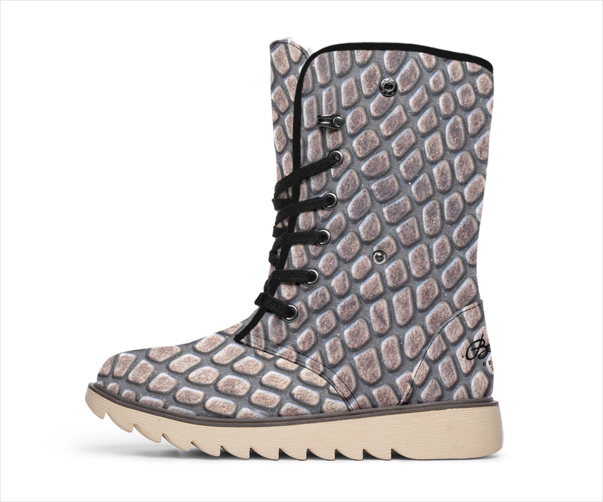 Croc Print Polar Boots