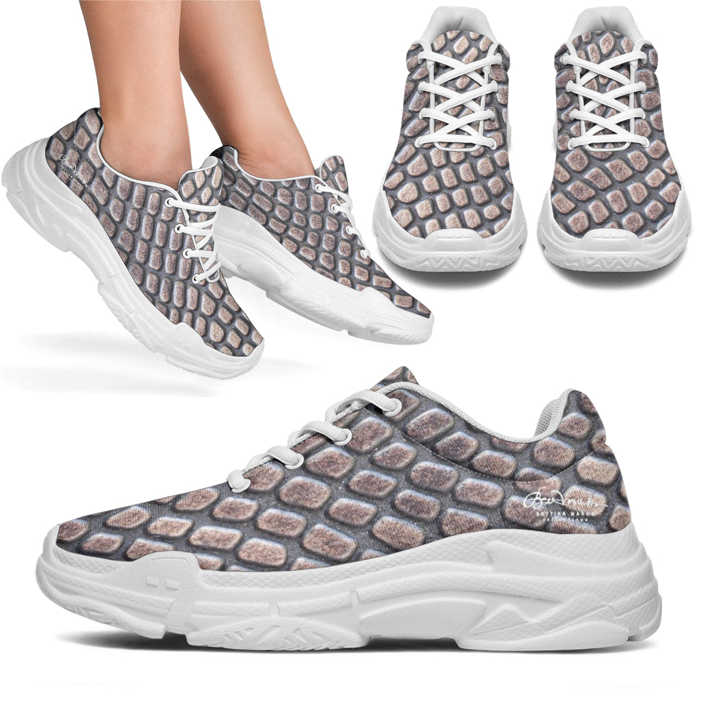 Croc Print Athletic Sneakers