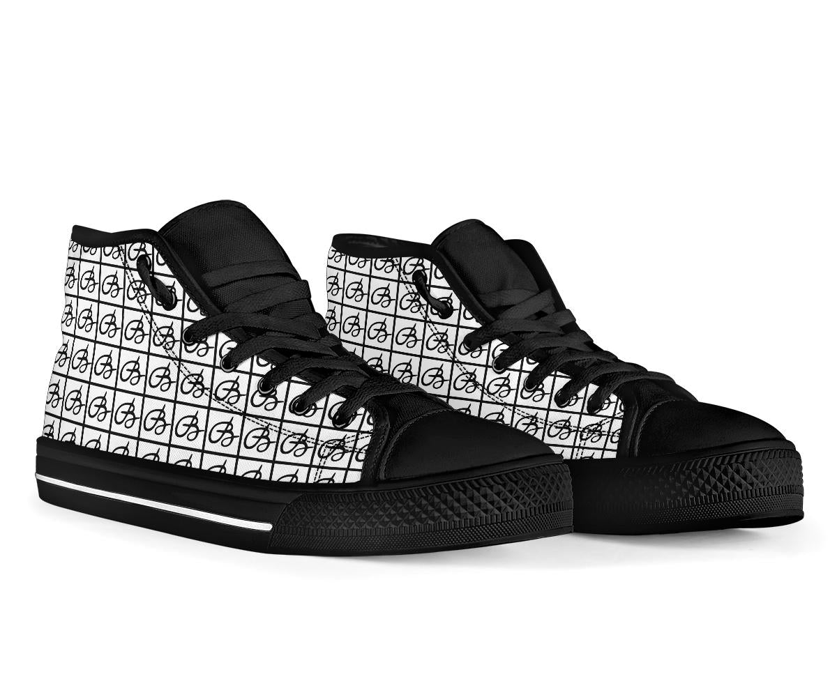 White Bettina Marks High Top Sneakers