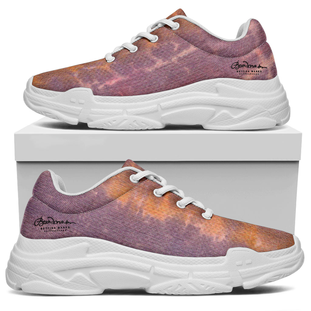Purple Sunset Tie Dye Athletic Sneakers
