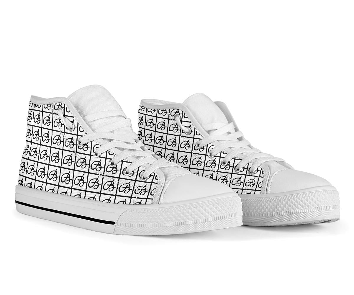 White Bettina Marks High Top Sneakers