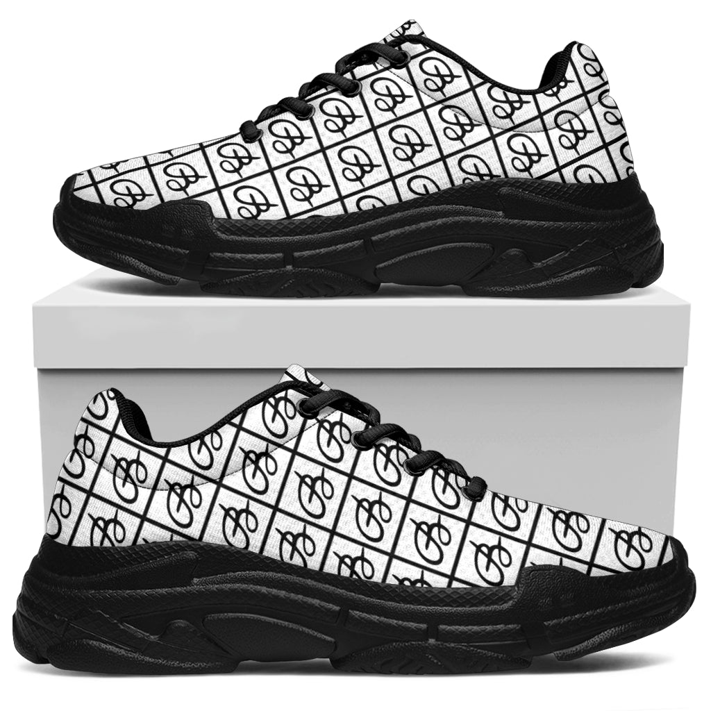 White Bettina Marks Logo Athletic Sneakers