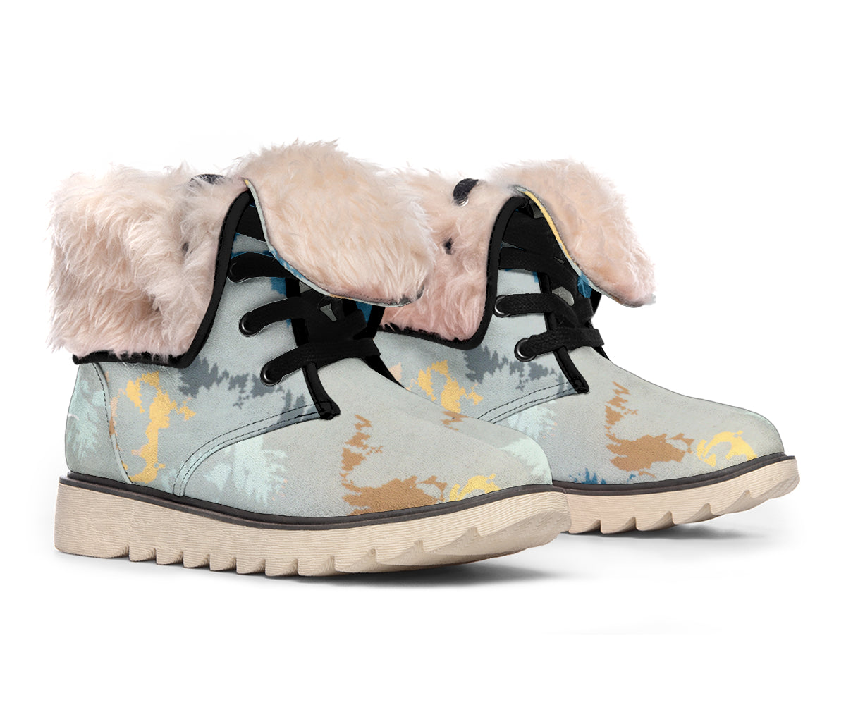 Abstract Forest Polar Boots