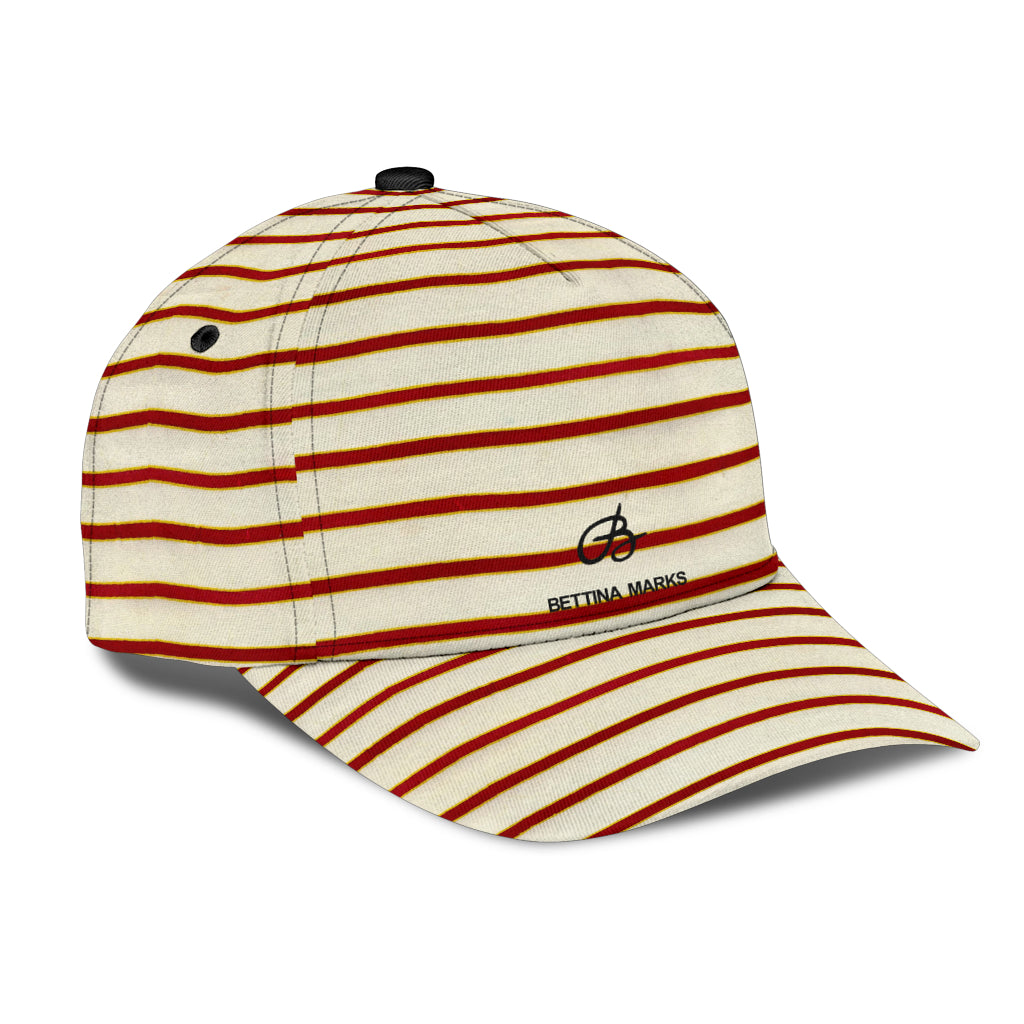 Red White Stripe Cap