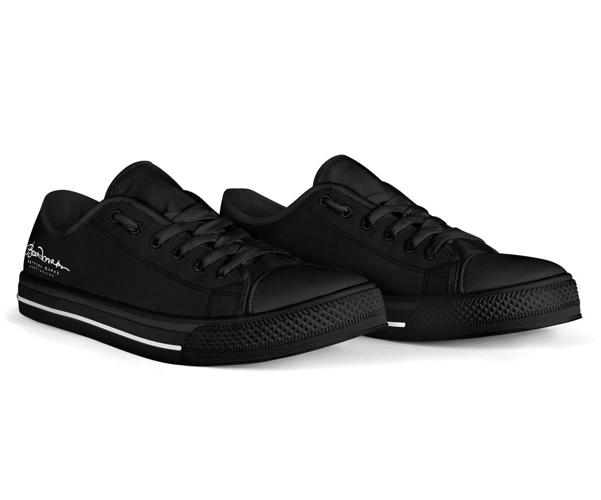 Black Signature Low Top Sneakers