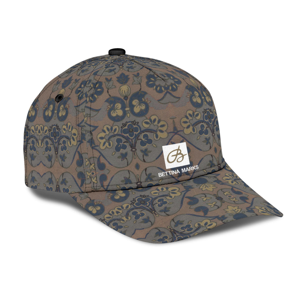 Not Quite Paisley On Light Brown Cap
