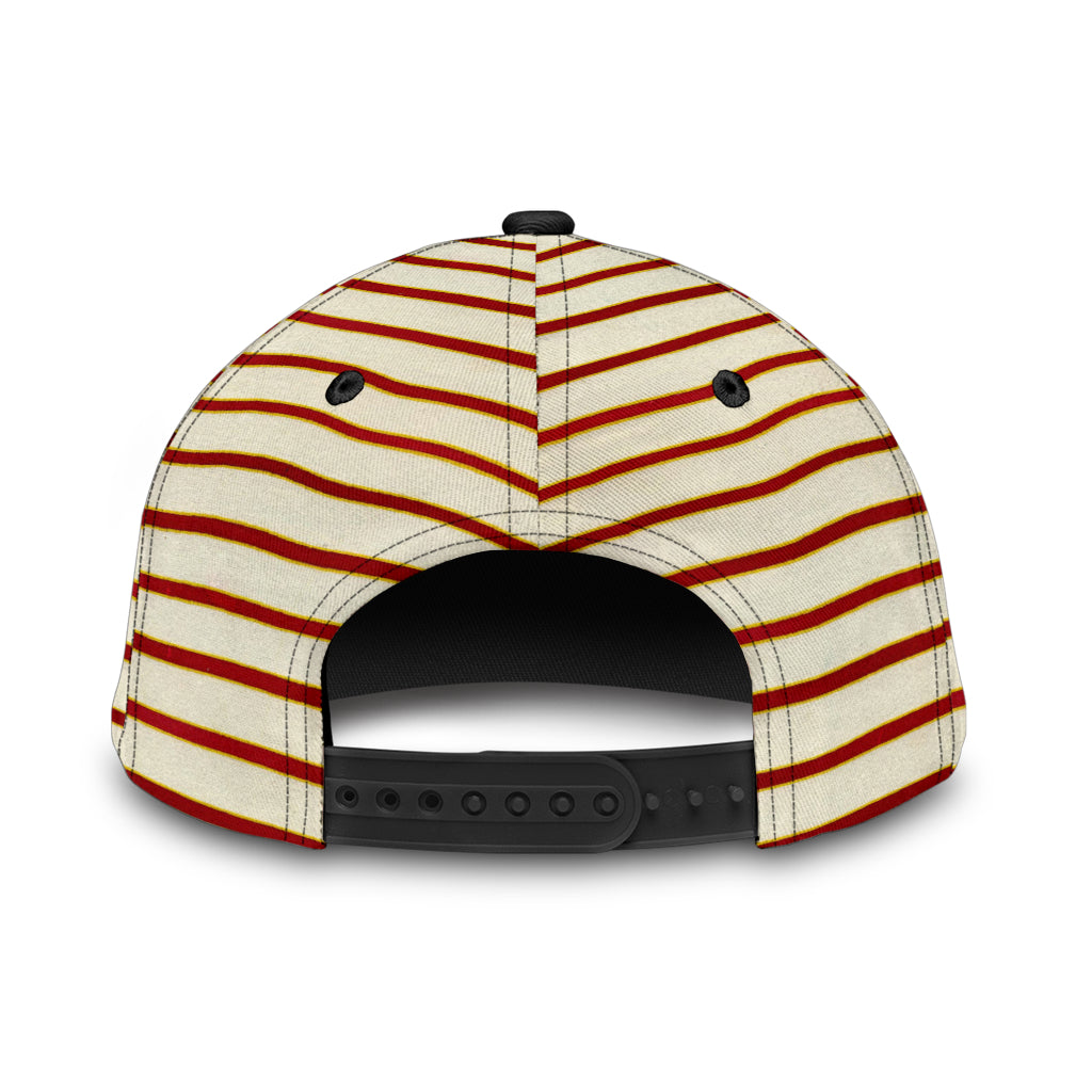 Red White Stripe Cap