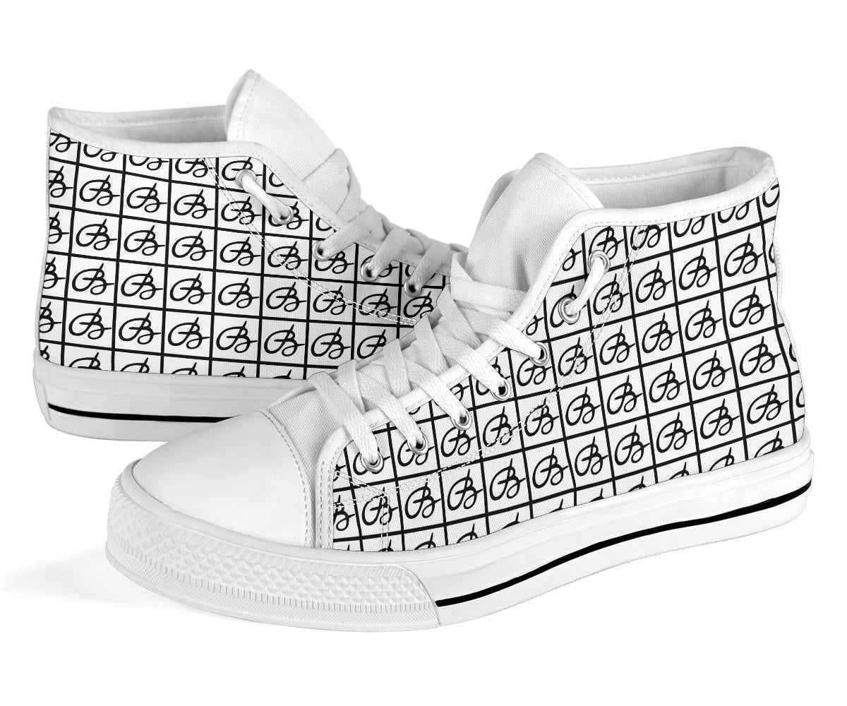 White Bettina Marks High Top Sneakers
