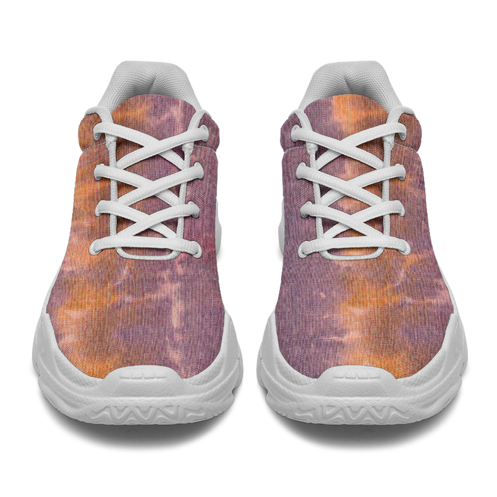 Purple Sunset Tie Dye Athletic Sneakers