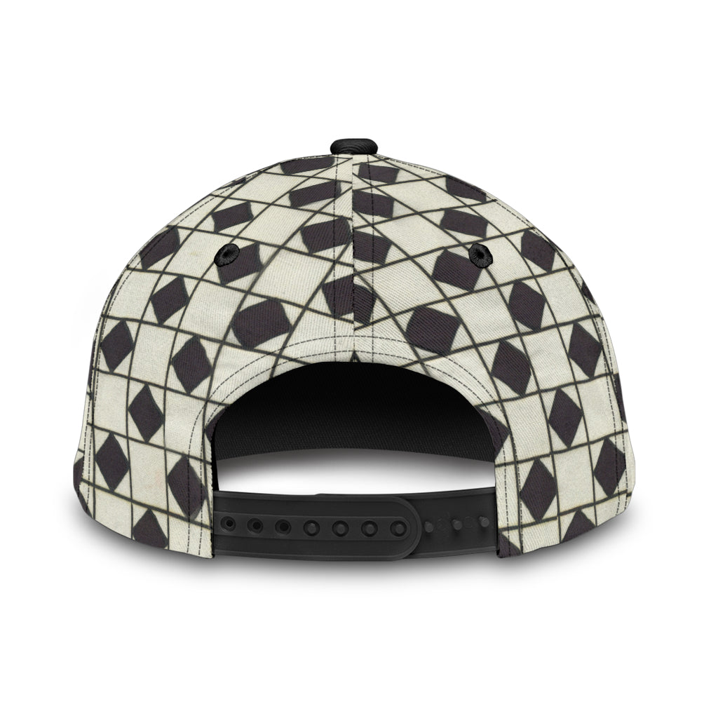 B&W Checkerboard Optical Cap