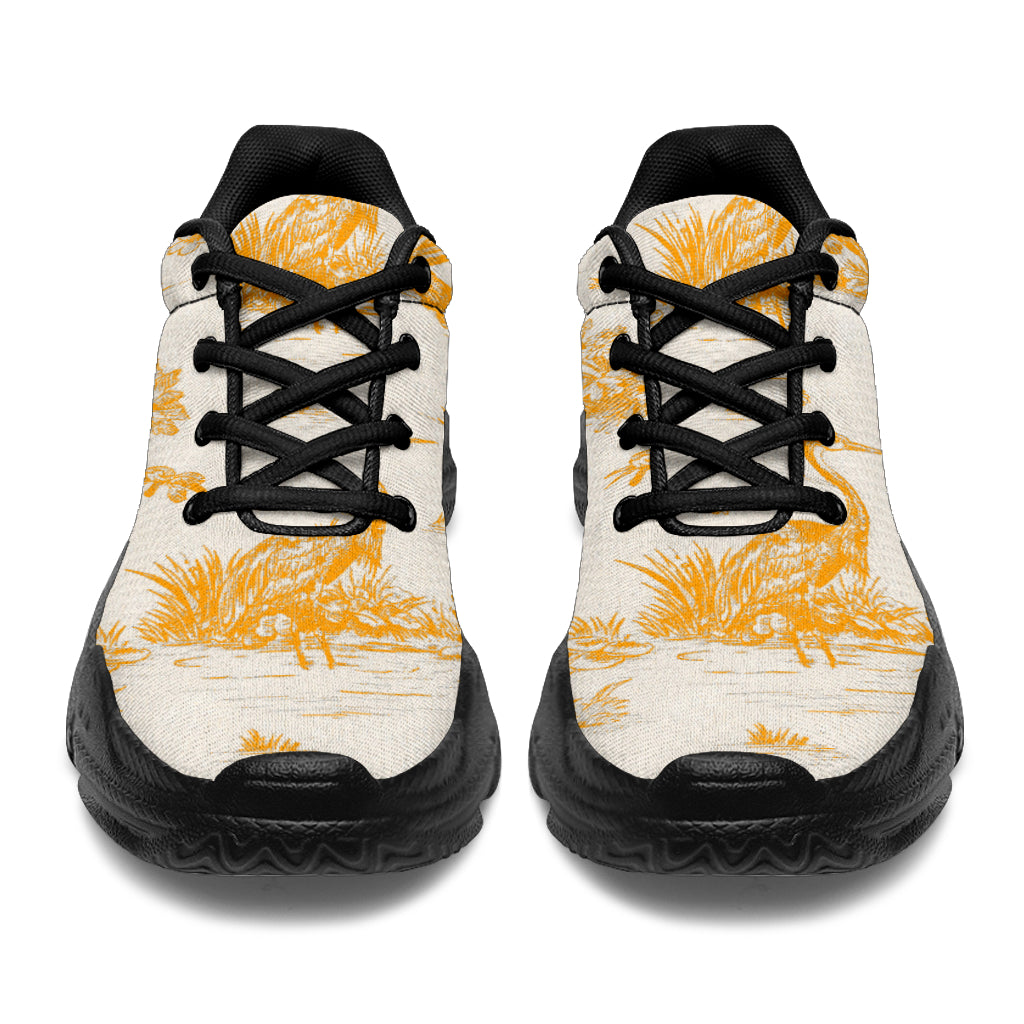 Toiles de Jouy Sacral Orange Athletic Sneakers