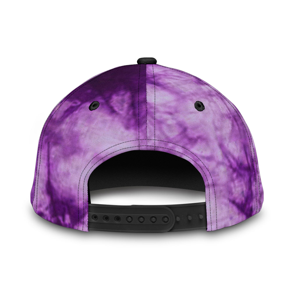 Purple Tie Dye Cap