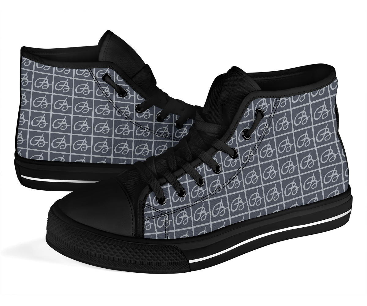 Navy BW Bettina Marks High Top Sneakers