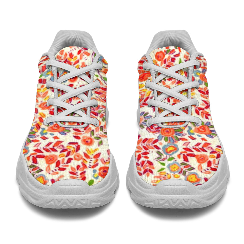 Retro Paisley Athletic Sneakers