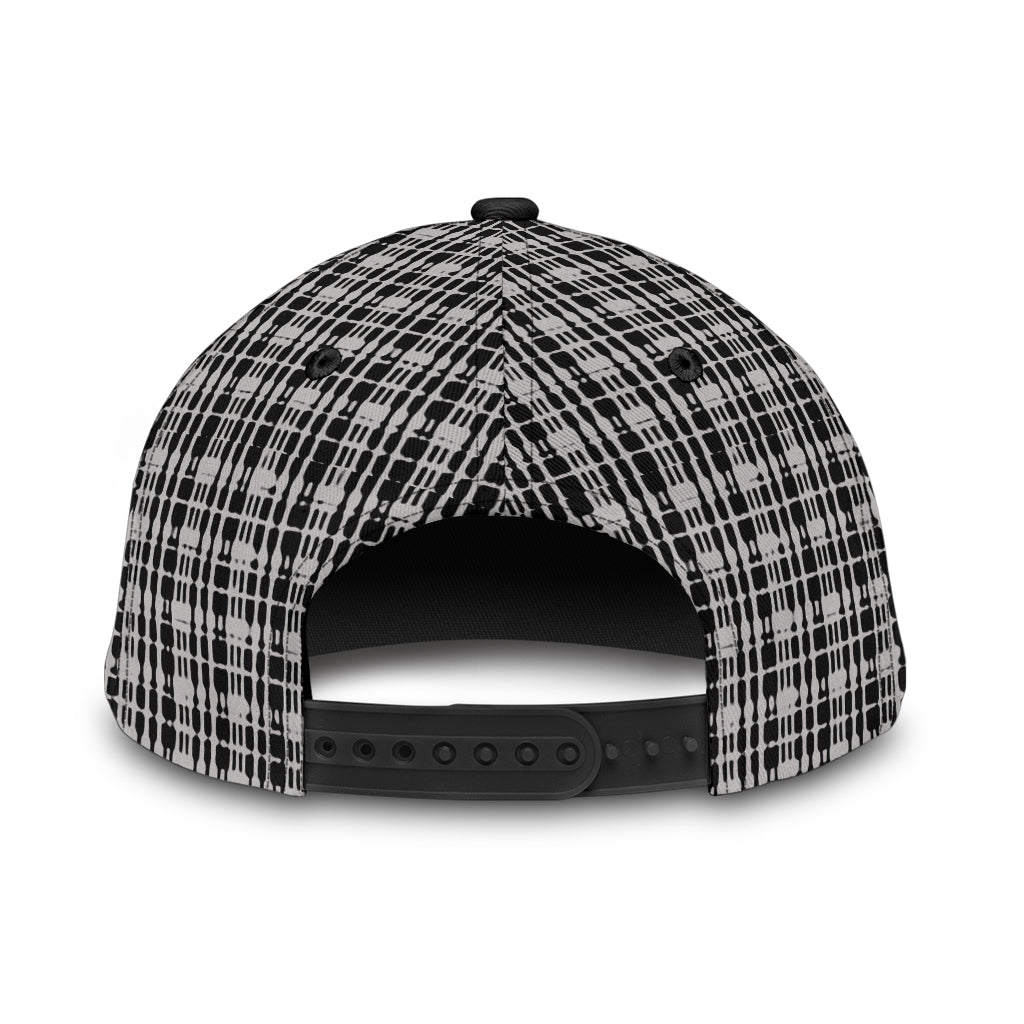 Grey Tight Plaid Cap