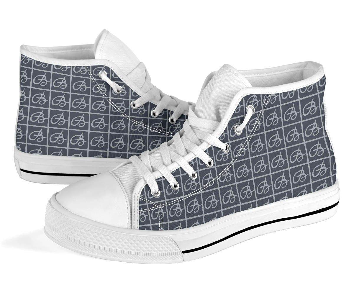 Navy BW Bettina Marks High Top Sneakers