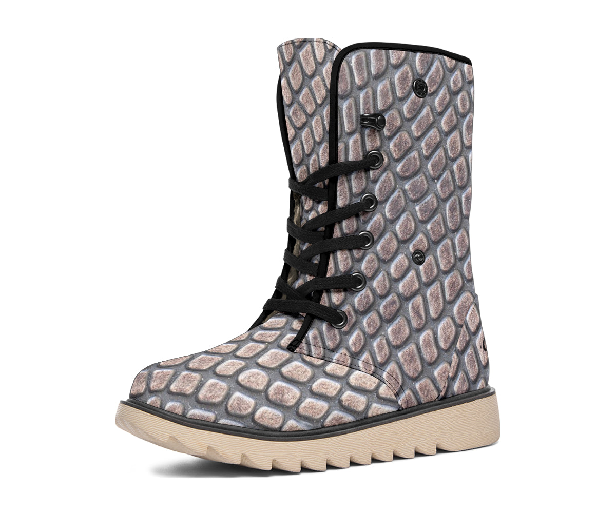 Croc Print Polar Boots