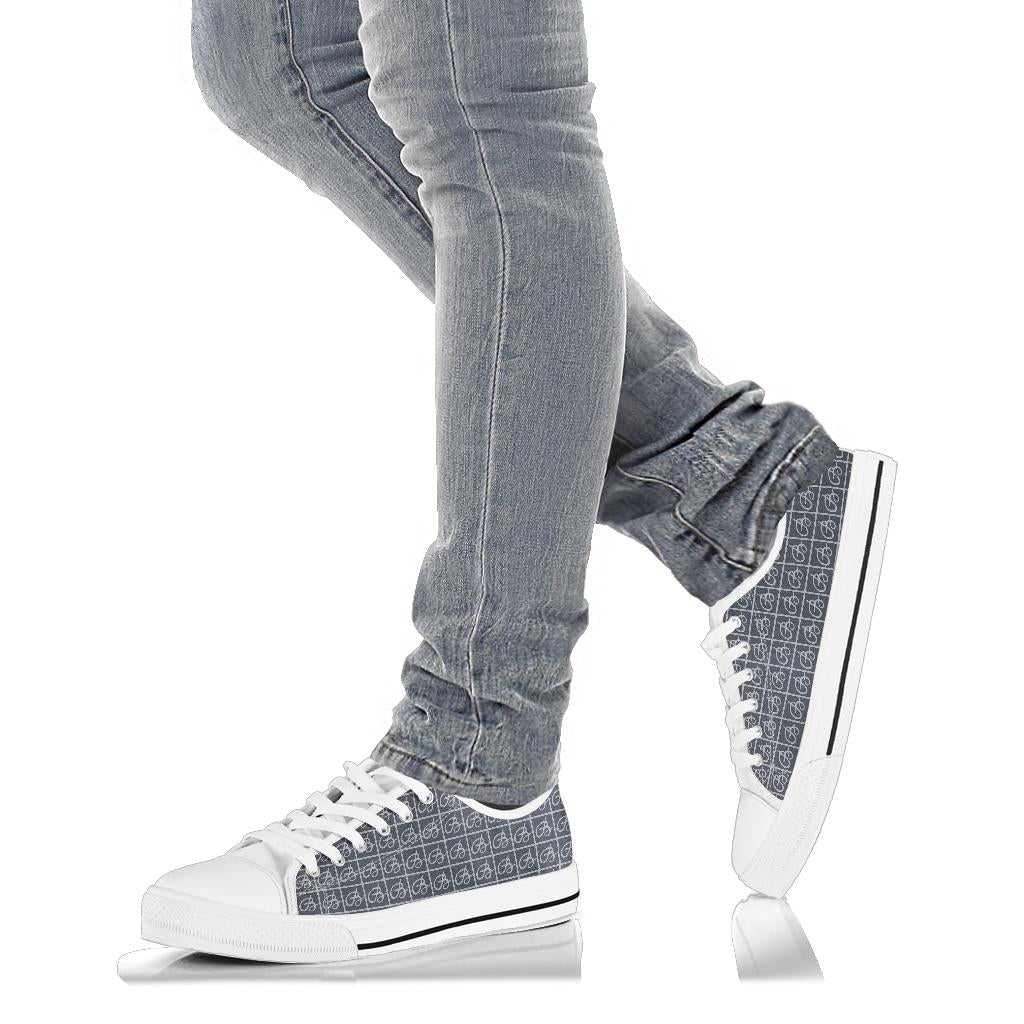 Navy Bettina Marks Logo Low Top Sneakers