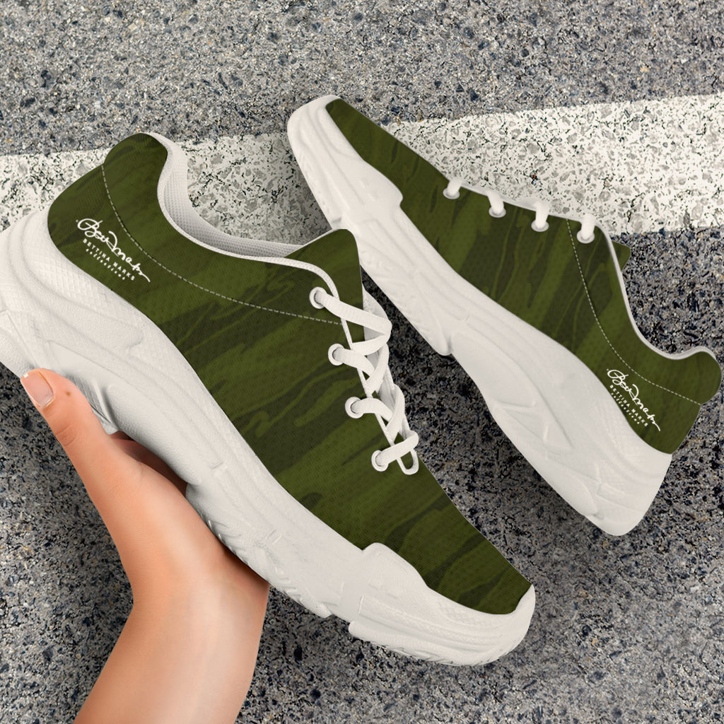Army Camouflage Lava Athletic Sneakers