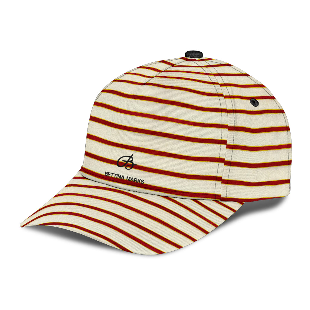 Red White Stripe Cap