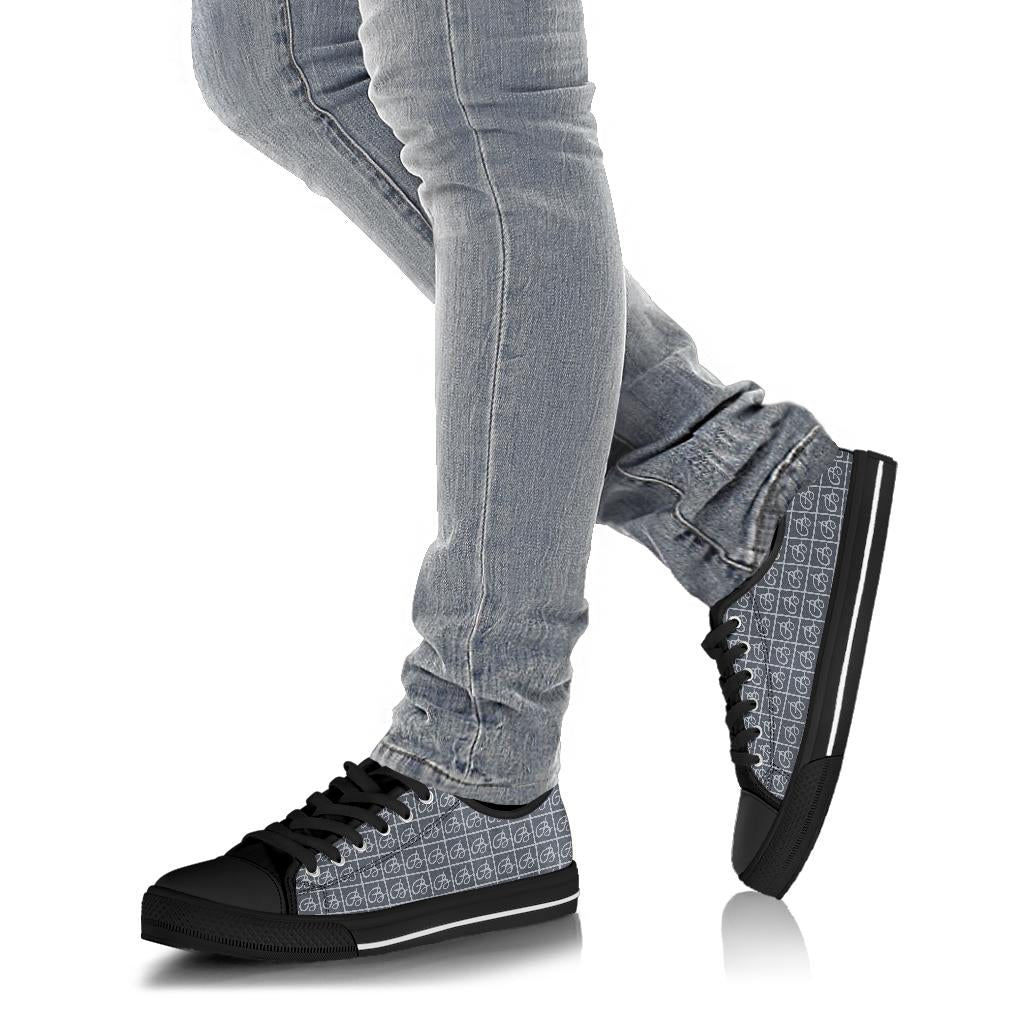 Navy Bettina Marks Logo Low Top Sneakers