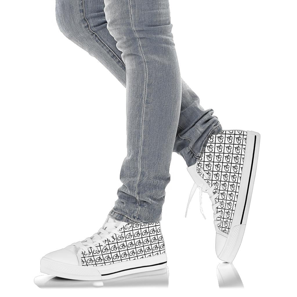 White Bettina Marks High Top Sneakers
