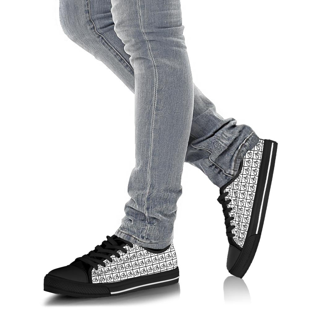 White Bettina Marks Logo Low Top Sneakers