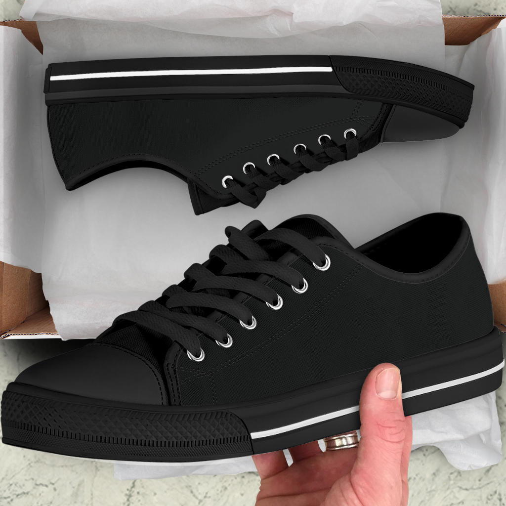 Black Signature Low Top Sneakers