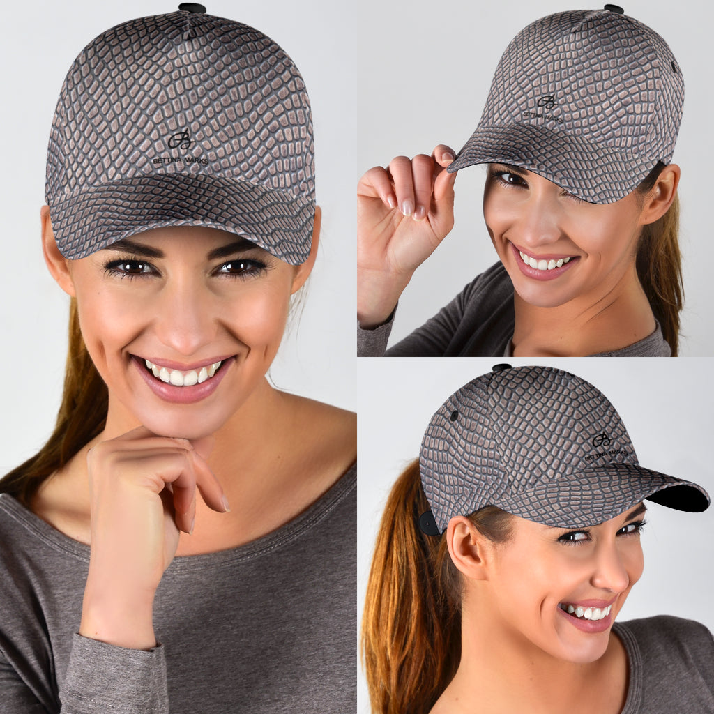 Croc Print Cap