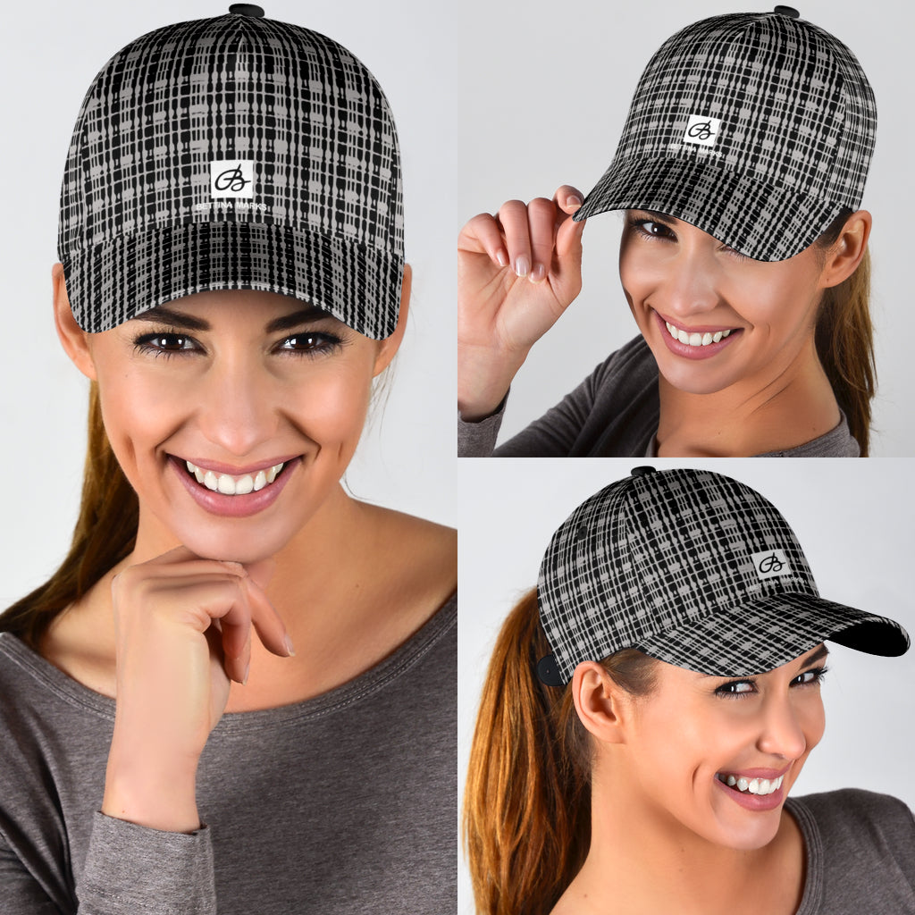 Grey Tight Plaid Cap