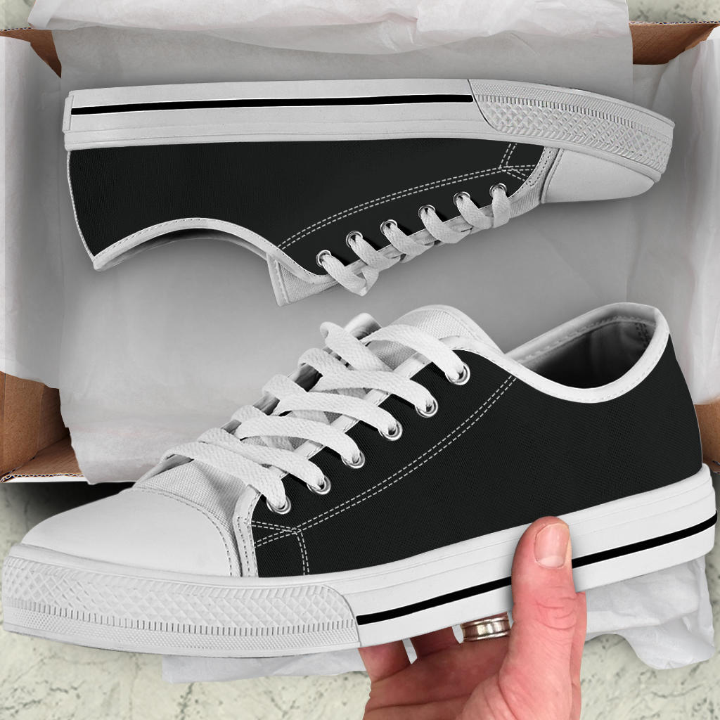 Black Signature Low Top Sneakers