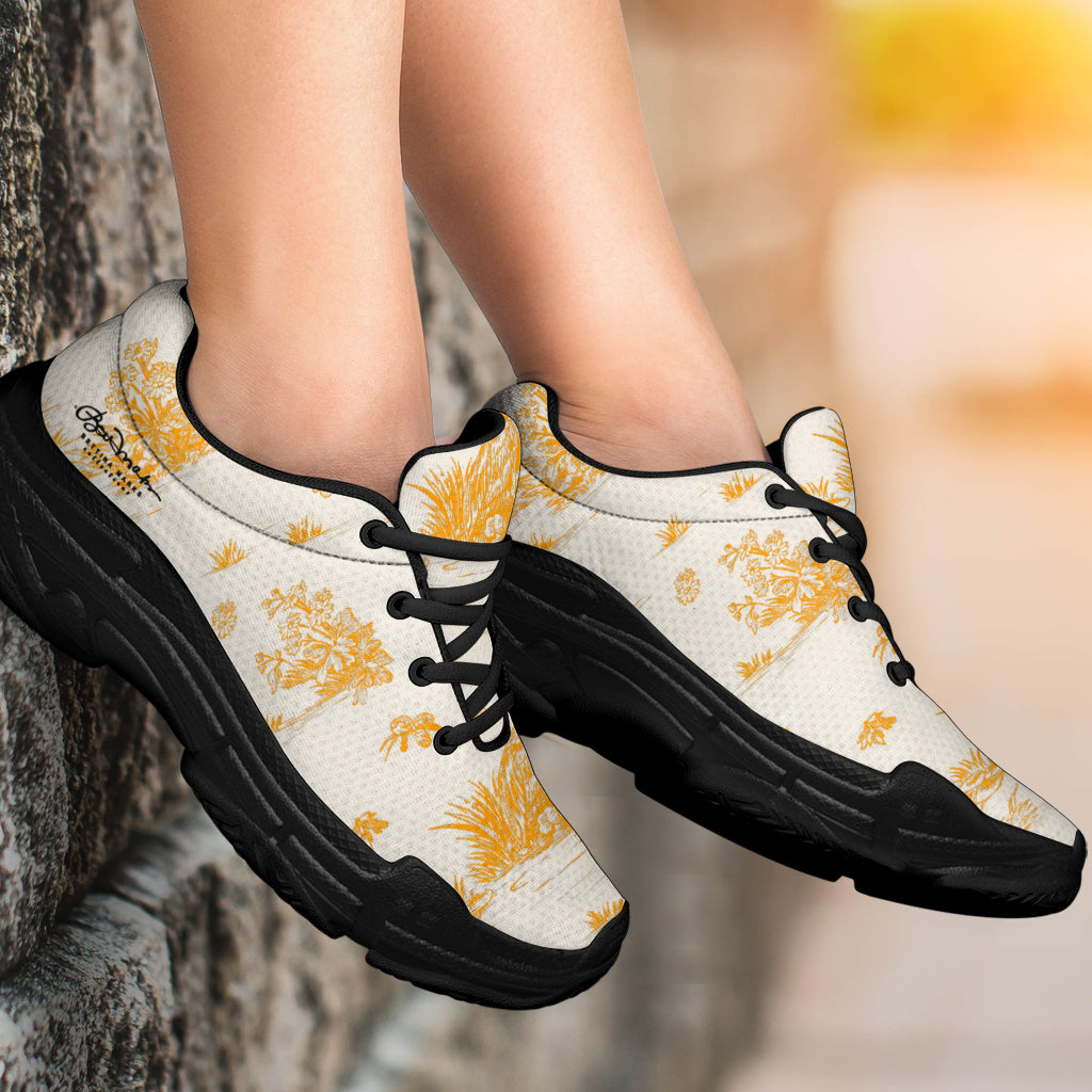 Toiles de Jouy Sacral Orange Athletic Sneakers