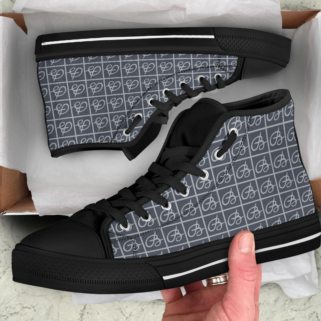 Navy BW Bettina Marks High Top Sneakers