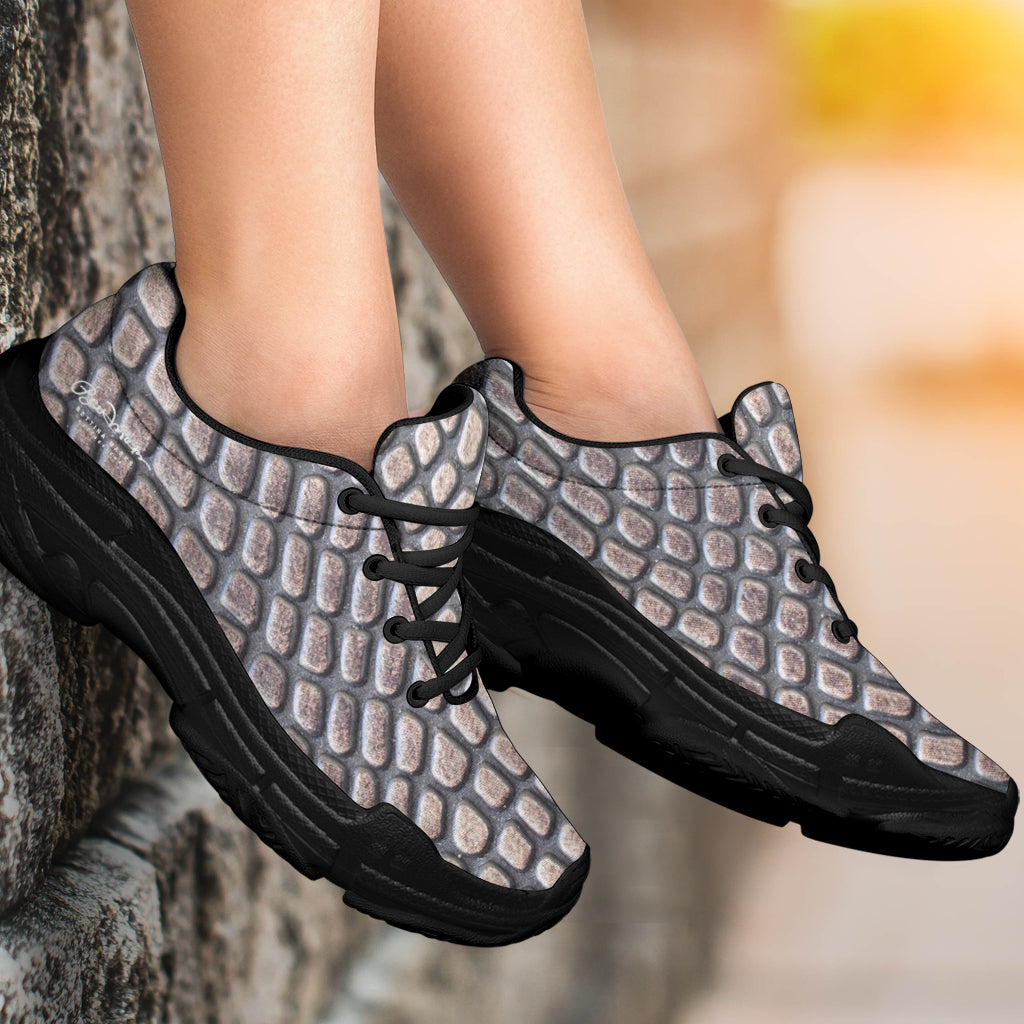 Croc Print Athletic Sneakers