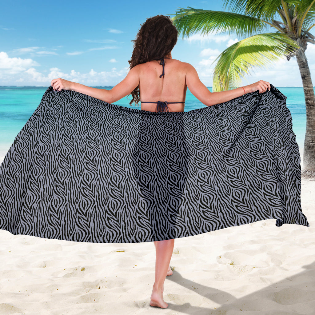 Grey Zebra Sarong