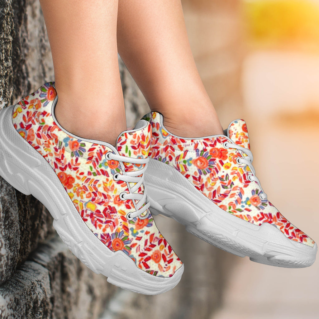 Retro Paisley Athletic Sneakers